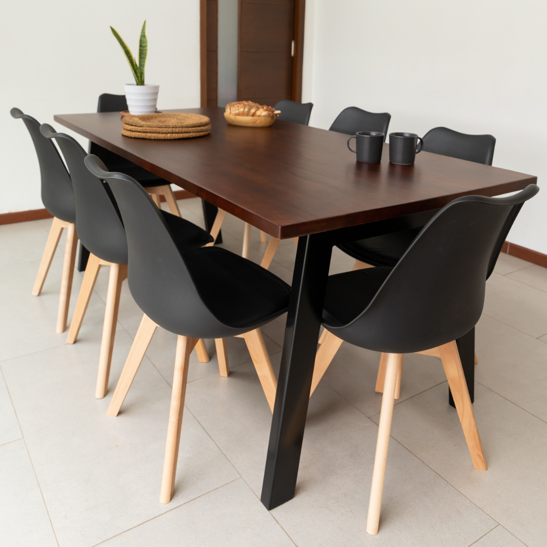 Comedor 8 Sillas Hecho en Chile Venecia Estilo Industrial - Santino Design