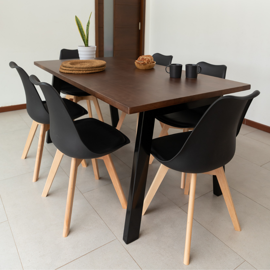 Mesa de Comedor 6 Sillas Hecho en Chile Venecia - Santino Design