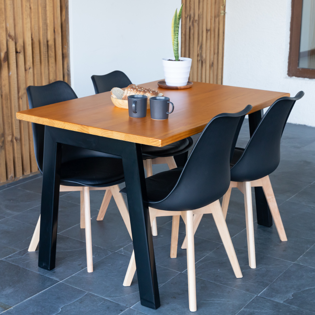 Comedor 4 Sillas Hecho en Chile Venecia Estilo Industrial - Santino Design