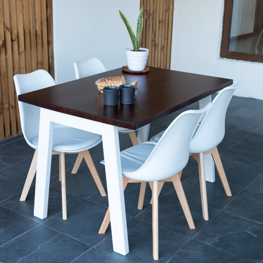 Comedor 4 Sillas Hecho en Chile Venecia Estilo Industrial - Santino Design