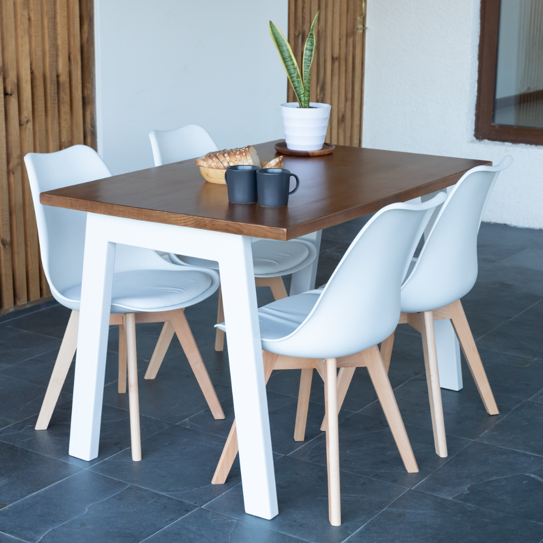 Comedor 4 Sillas Hecho en Chile Venecia Estilo Industrial - Santino Design