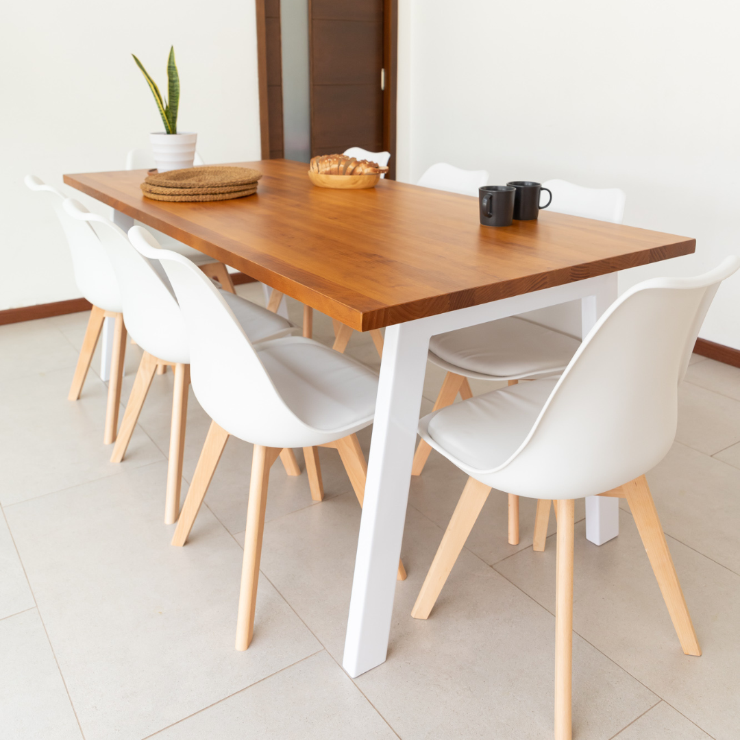 Comedor 8 Sillas Hecho en Chile Venecia Estilo Industrial - Santino Design