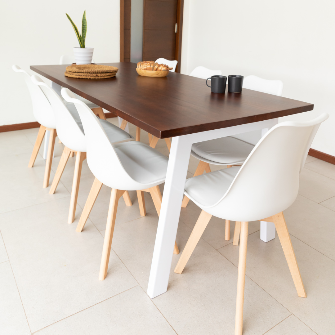 Comedor 8 Sillas Hecho en Chile Venecia Estilo Industrial - Santino Design