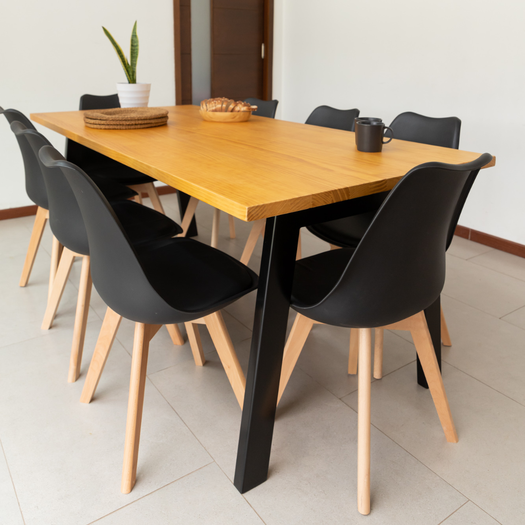 Comedor 8 Sillas Hecho en Chile Venecia Estilo Industrial - Santino Design
