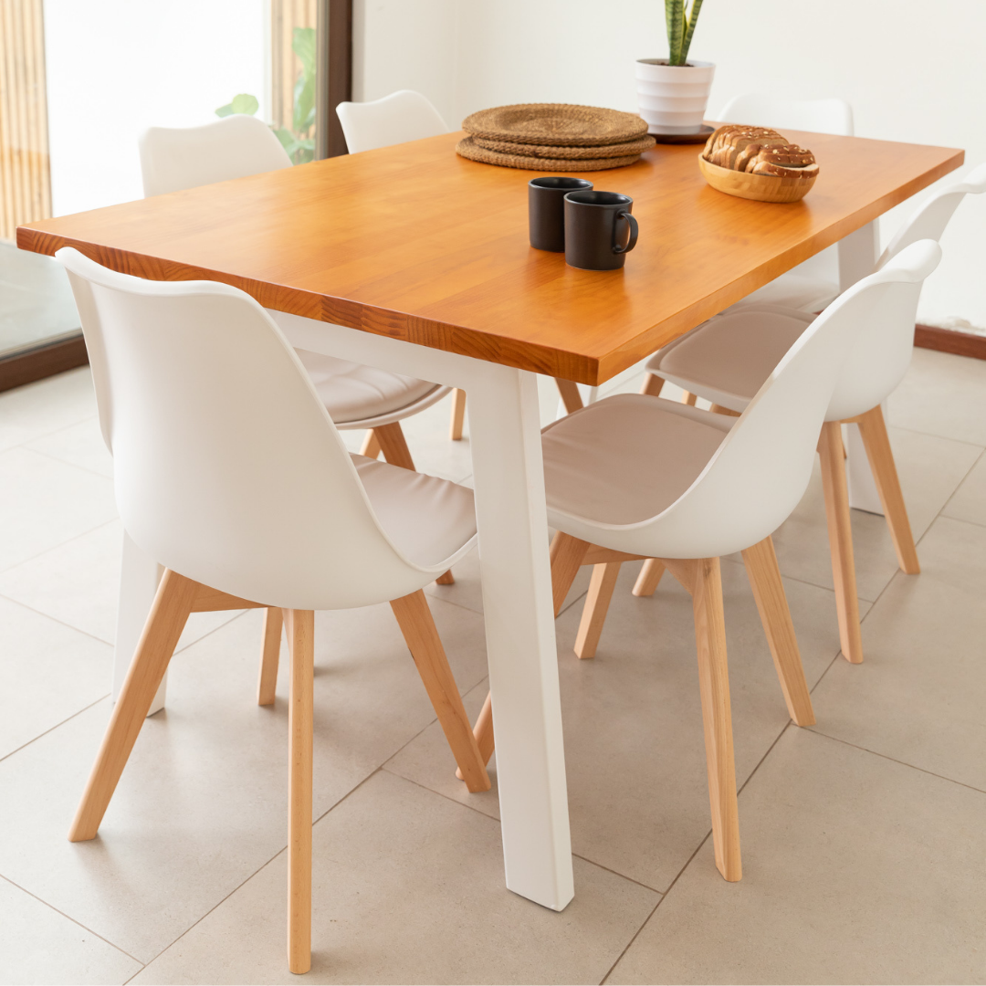 Comedor 6 Sillas Hecho en Chile Venecia Estilo Industrial - Santino Design