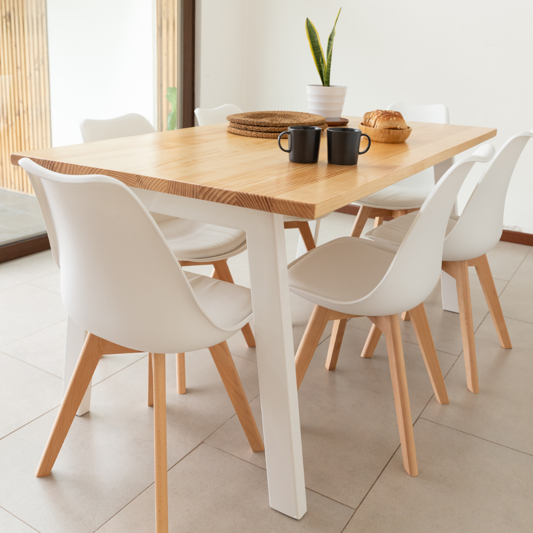 Comedor 6 Sillas Hecho en Chile Venecia Estilo Industrial - Santino Design